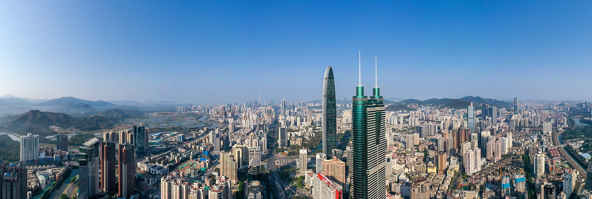 Shenzhen skyline panorama